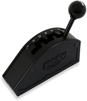 New B&m Automatic Shifter,pro Gate,black Finish,rear-exit Cable,forward Shift Pattern,compatible With 3 & 4-speed Hrysler & Frd Automatic Transmissions