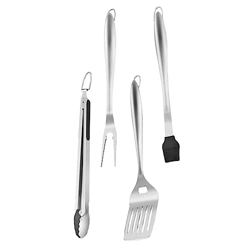 Set de utensilios para parrilla en acero inoxidable Levemolo miniatura 1