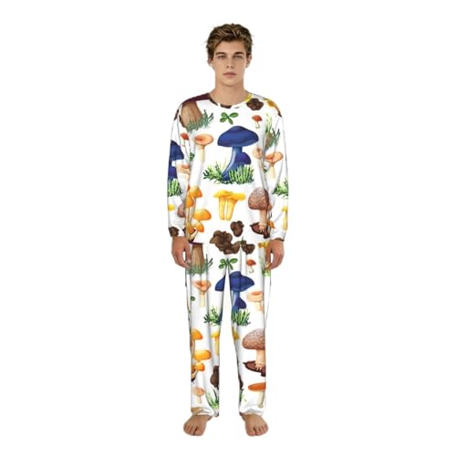 Pyjama champignon japonais homme idée cadeau originale vêtement de nuit doux