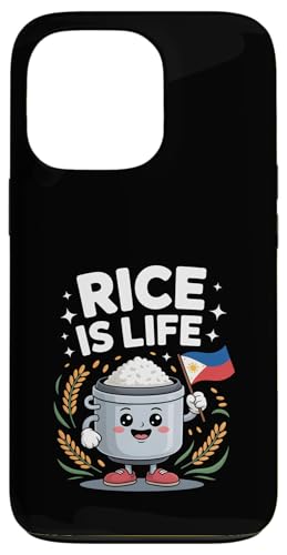 Funny Rice Is Life ���킢�� �[�l�� �N�b�J�[ �X�}�z�P�[�X iPhone 13 Pro �p