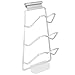 Uchwyt pokrywy, pionowy uchwyt pokrywy garnka Uchwyt Uchwyt garnków Półka pokrywy garnka do pokrywy garnka, aluminium, 36,5 x 11,5 cm, organizer z 3 miejscami(with Water Storage Tray)
