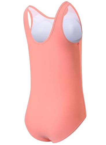 Image of One Piece Swimsuit for Girls 6-16 Years with Removable Chest Pad Quick Dry & Stretchy for Swim Team Beach