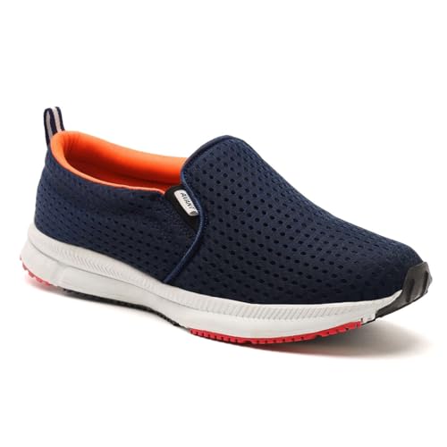 Image of AVANT Men's Bolt Slip-on Training Shoes |100% Pure Rubber Outsole | Natural Rubber EVA Insole | Enhanced Grip for Low Abrasion |Quick Dry Polo Mesh