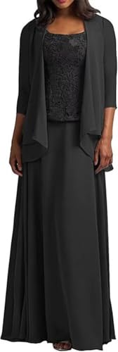 2 Pieces Mother of The Bride Dresses with Jacket Long Formal Evening Gowns for Women Mother of The Groom Dress