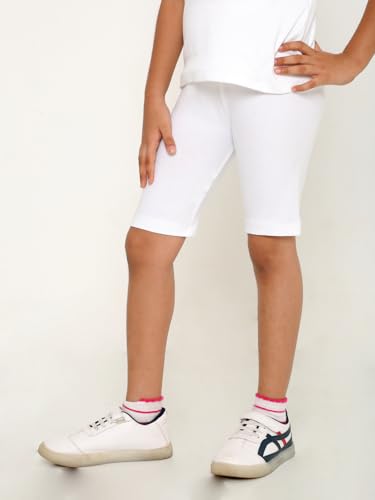 Image of TotzTouch Girls Cotton Stretchable Cycling Shorts | Girls Summer Shorts