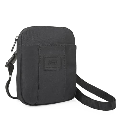 Skechers   Bolso Hombre elegante y funcional Bolsitos Para Hombre resistentes y modernos con estilo casual, ideales para el día a día, Negro