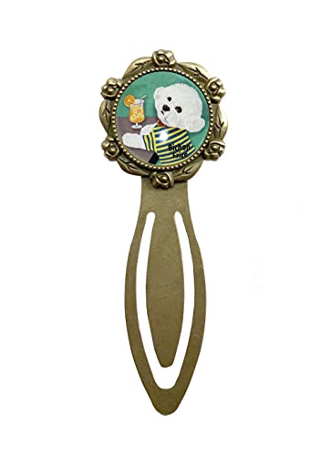 ビションフリーゼ ジュース ME ブックマーカー 犬 クリップ イヌ ブックマーク しおり 犬