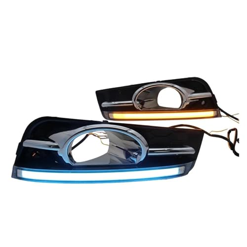 Luz conducción diurna 12V DRL antiniebla y señal giro para coche Chevy Cruze 2009-2014 ABS 3