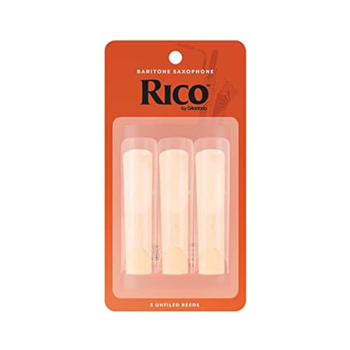 D&rsquo;Addario Woodwinds - Rico Baritone Sax Reeds - RLA0330 - Strength 3.0, 3-Pack