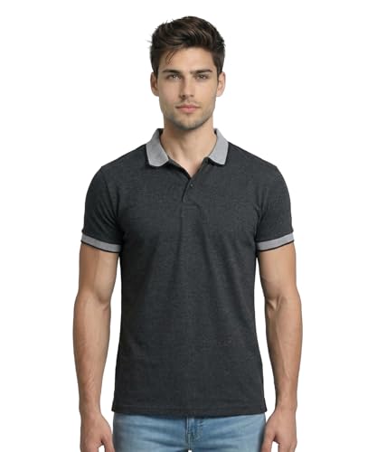 Image of Scott International Men's Cotton Polo T-Shirt | Regular Fit | Breathable & Soft Fabric | Classic Collar with Button Placket | Casual & Office Wear | Summer Essential Polo Tee for Men