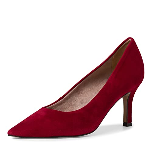 Tamaris Damen Pumps Leder Stilettoabsatz; RED/rot; 40 EU