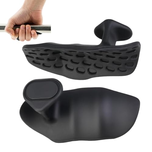 KEWUF Guantes de Gimnasio para Entrenamiento, Empuñaduras de Levantamiento sin Dedos, Protector Manos Gym, Grip Protek, Calleras para Crossfit, Almohadillas Agarre Silicona Antideslizantes Fitness