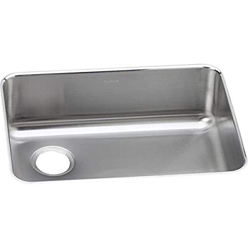 Elkay ELUH2317L Stainless Steel Left Drain Gourmet 18-3/4-Inch x 25-Inch Single Basin Undermount Stainless Steel Kitchen Sink