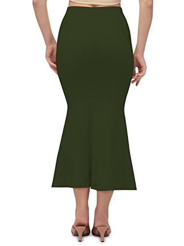 Image of Mehrang Stretchable Saree Shapewear Petticoat for Women, Cotton Blended,Petticoat,Skirts for Women,Shape Wear Dress for Saree