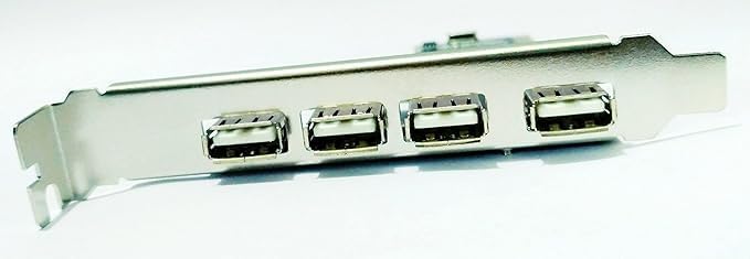 Image of BigPlayer PCI USB Expansion Card - 4+1 USB 2.0 Ports Adapter for Desktop PC - High-Speed PCI Interface Controller for Windows 11 /10 /8 /7