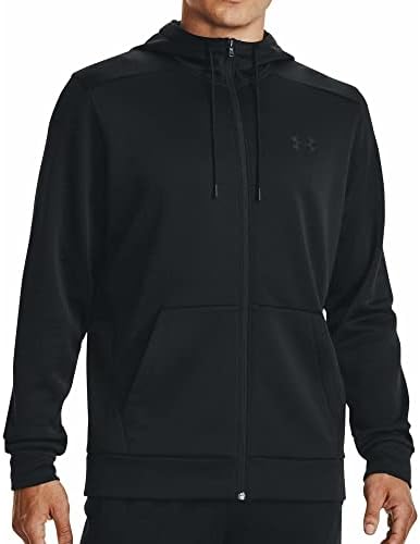 Under Armour UA Armour Fleece FZ Hoodie Erkek Ceket Black / / Black L - Görsel 1