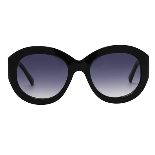 Nine West Women's Maya Sunglasses Oval, Brown, 53mm2