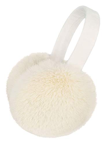 ThunderCloud Luxuriously Soft Warm Thick Faux Fur Ear Warmers,Cream