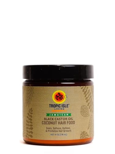 Jamaican Black Castor Oil Coconut Hair Food 4 oz | Seals, Softens, Defines & Promotes Hair Growth |...