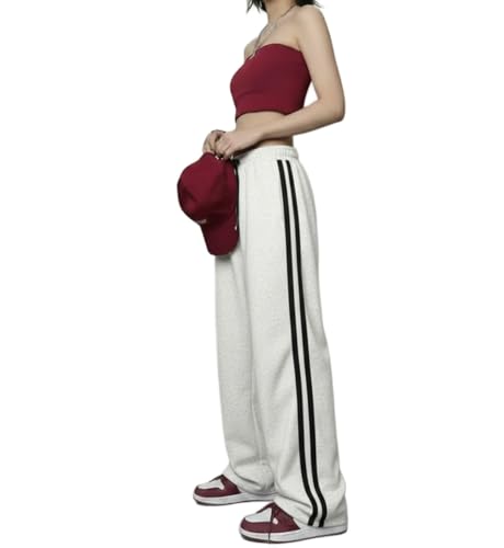 Image of dockstreet Straight Wide fit Long Length Open Bottom Jogger for Women /Trending Multi Pocket Style, Relaxed Casual Pants for Women