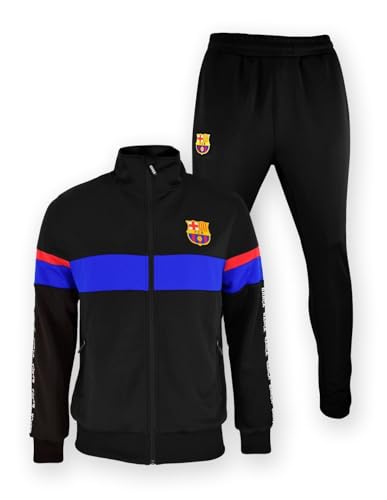 Chándal FC Barcelona Niños - Talla 152 - Temporada 2024/2025 - Negro - Chándal de Fútbol - Mercancía Oficial