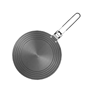 DELITLS Aluminium Ontdooien Lade Ontdooien Plaat Thermische Board Voor Gasfornuis Luchtvaart Pan Multifunctionele Adapter Warmteverspreider Niet Slip (zwart)