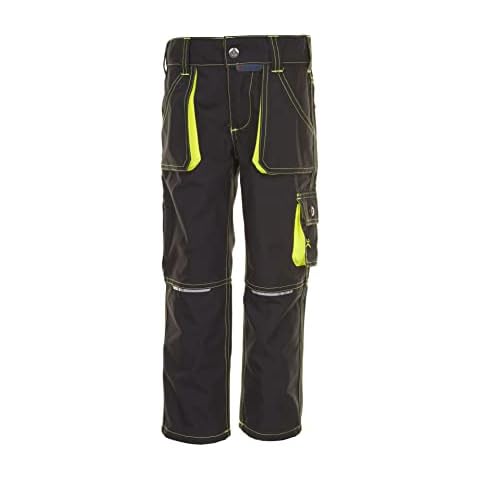 Planam 6110146 Size 146/152"Junior" Trousers - Anthracite/Yellow Cover