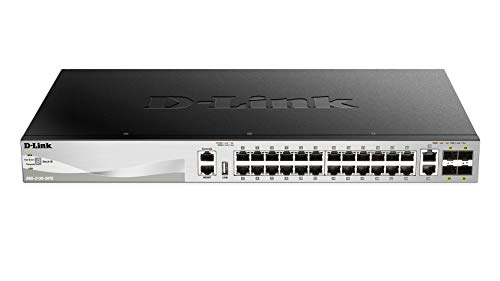 Image of D-Link 30-Port Gigabit Ethernet Switch, Lite Layer 3 Stackable Managed, 24x Ports, 2X 10GBase-T, 4X 10G SFP+ Ports (DGS-3130-30TS)
