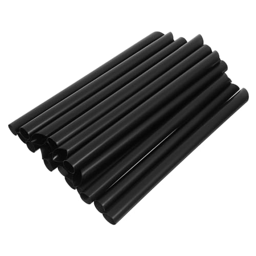 1000 pitillos desechables negros para bebidas miniatura 1