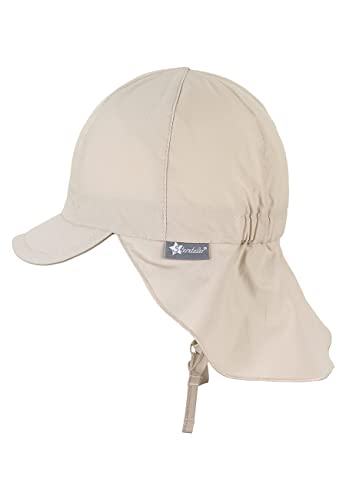 Sterntaler Schirmmütze Nacken - Unisex Baby- und Kinder Mütze mit Nackenschutz und einsteckbaren Ohrenklappen - UV-Schutz 50+ Sommermütze zum Binden - Popeline (Bio) Kopfbedeckung – Bild 3