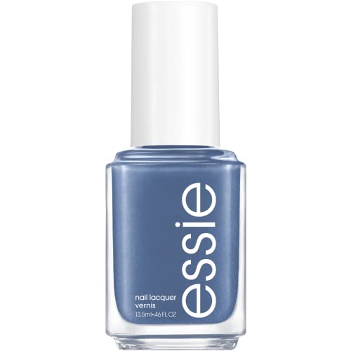 essie Nail Polish, Salon-Quality Cool Muted Blue Nail Polish, Vegan, From A to Zzz, 0.46 fl oz