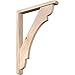 Ekena Millwork BKT0402X26X34OLY04SDF Olympic Craftsman Smooth Bracket w/Offset Brace, Douglas Fir