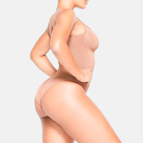 Image of Shapewear Bodysuit for Women Tummy Control - Body Sculpting Shaper Tank Top Brief and Midthigh - Seamless Snatched Waist Slimming, Butt Lifting