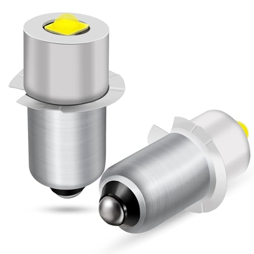 Tupolife P13.5S Hochleistungs 3W Lampe, für Maglite LED Upgrade Taschenlampen Notarbeitslichtlampe LED Birne, DC 4V 5V 6V 12V Weiß für DC Typ 3-12 Sektion Taschenlampen, 2 Stück Tupolife P13.5S Hochleistungs 3W Lampe, für Maglite LED Upgrade Taschenlampen Notarbeitslichtlampe LED Birne, DC 4V 5V 6V 12V Weiß für DC Typ 3-12 Sektion Taschenlampen, 2 Stück