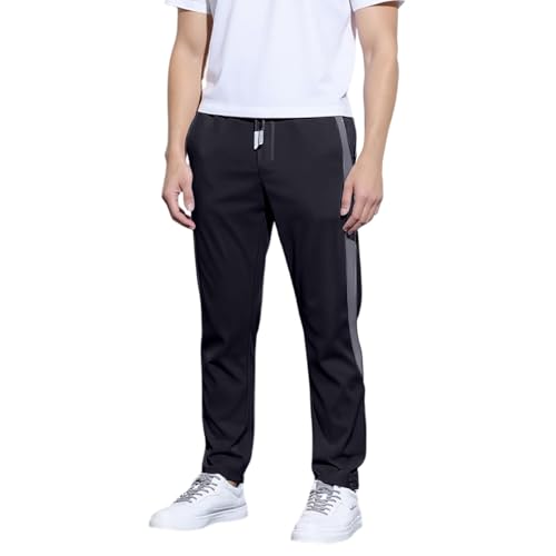 Wide Leg Mens Lounge Pants Drawstring Elastic Waist Soft Lightweight Relaxed Fit Stretchy Lounge Pants with Pockets