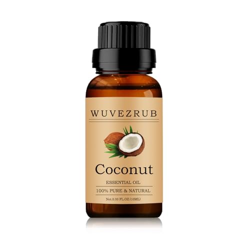 Coconut Essential Oil 10ML - 100% Pure and Natural for Aromatherapy Diffuser - 0.33 Fl Oz