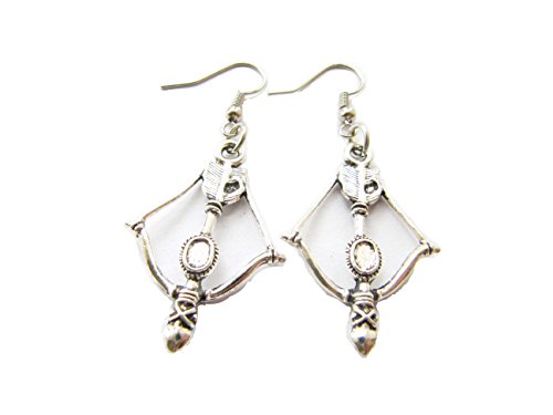 Crossbow Earrings,bow and Arrow Earrings, Archer Earrings, Archery, Crossbow Jewelry