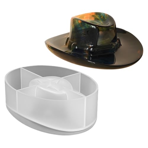 Rrlihjgu Stampo in silicone per resina epossidica - Stampo per cappello, flessibili antiaderenti riutilizzabili per artigianato con resina epossidica, sapone, scultura, ghiaccio e