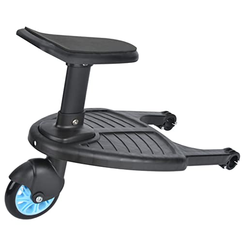 YORKING Wheeled Stroller Board With Seat Standing Board Baby Jogging Travel Stroller Board Toddler Stroller Auxiliary Pedal Suitable For Most Stroller Accessories Blue