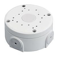HOMSFOU Scatola di Giunzione Elettrica Esterna in Alluminio Resistente alle Intemperie Manicotto, Scatola per Cavi per Telecamera di Sicurezza, Montaggio Soffitto e Parete