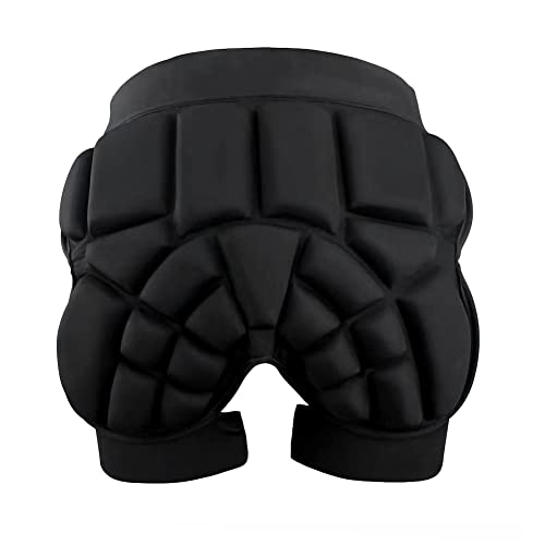 Teen Protective Padded Shorts 3D Hip Butt Pad Ski EVA Padded Short Pants Shock-Resistant Tailbone Protection Gear Impact Pad Roller Compression Shorts Thigh Protector for Snowboard Skating Cycling
