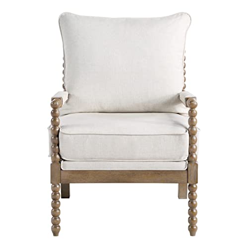 Sillón clásico enrollado beige miniatura 6