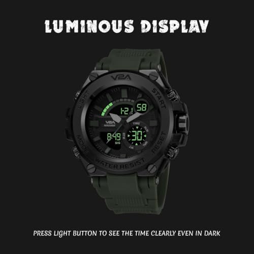 V2A Chronograph Analogue and Digital Sports Watch for Men | watch for men | wrist watch for men | mens watch | watch