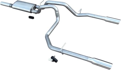 Image of Pypes Performance Exhaust SGT29V Exhaust System, Violator, Cat-Back, 2.5 Intermediate Pipes, 2.5 in Tailpipe, 3 in Tip, Stainless, Natural, Compatible with GM Fullsize Truck 2010-19, Kit