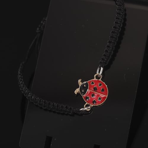 Kivosliviz Ladybug Themed Gifts Bracelet for Women Jewelry Teacher Birthday Accessories Miraculous Ladybug Stuff3