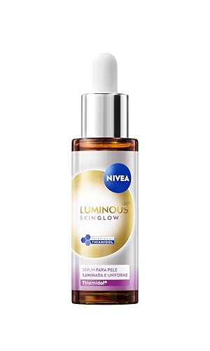NIVEA LUMINOUS630® Skin Glow Sérum 30ml, Pele Uniforme, Glow Instantâneo, Reduz Manchas e Poros, Hidrata, Cuidado Facial Diário