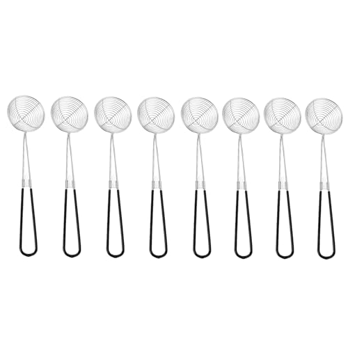 Ashuxxn 8 Stück Fondue Sieb Kescher für Fondue Fondue Sieb Edelstahl...