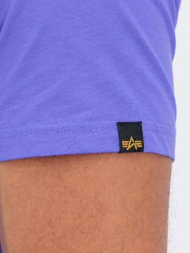 ALPHA INDUSTRIES Herren Basic T Ml T-Shirt, Lila (Electric Violet), S – Ansicht 6