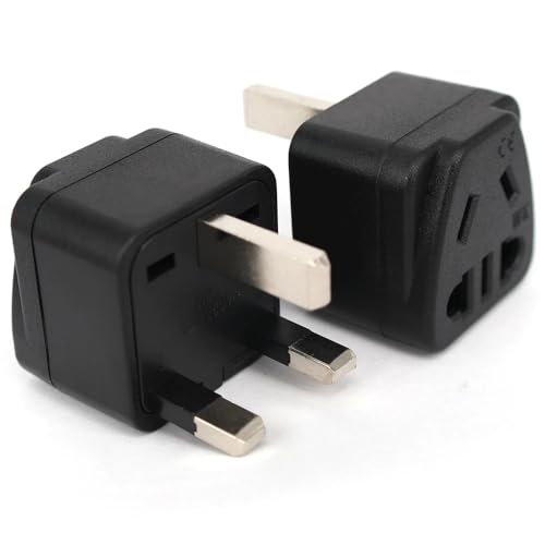 Adaptateur vers type G 13A250V prise voyage Royaume-Uni pour chargeur ordinateur portable noir