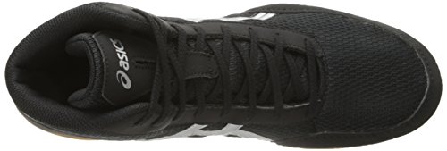 Asics Men's Matflex 5 Wrestling Shoe, Black/Silver, 10 M Us #TOP4